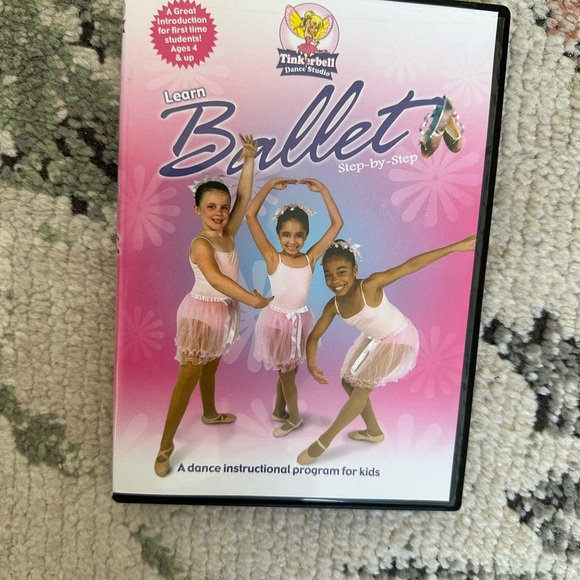 Tinkerbell’s Learn Ballet Step by Step DVD Ages 4+ Children’s Like New - Picture 3 of 7